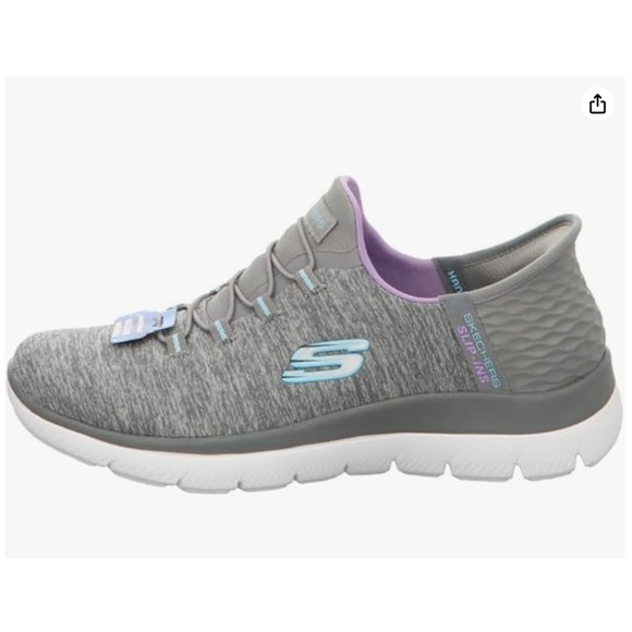 Skechers Hands Free Slip-ins Summits Haze Gray Wide Fit Womens Shoes 12 WIDE NEW - Picture 1 of 6